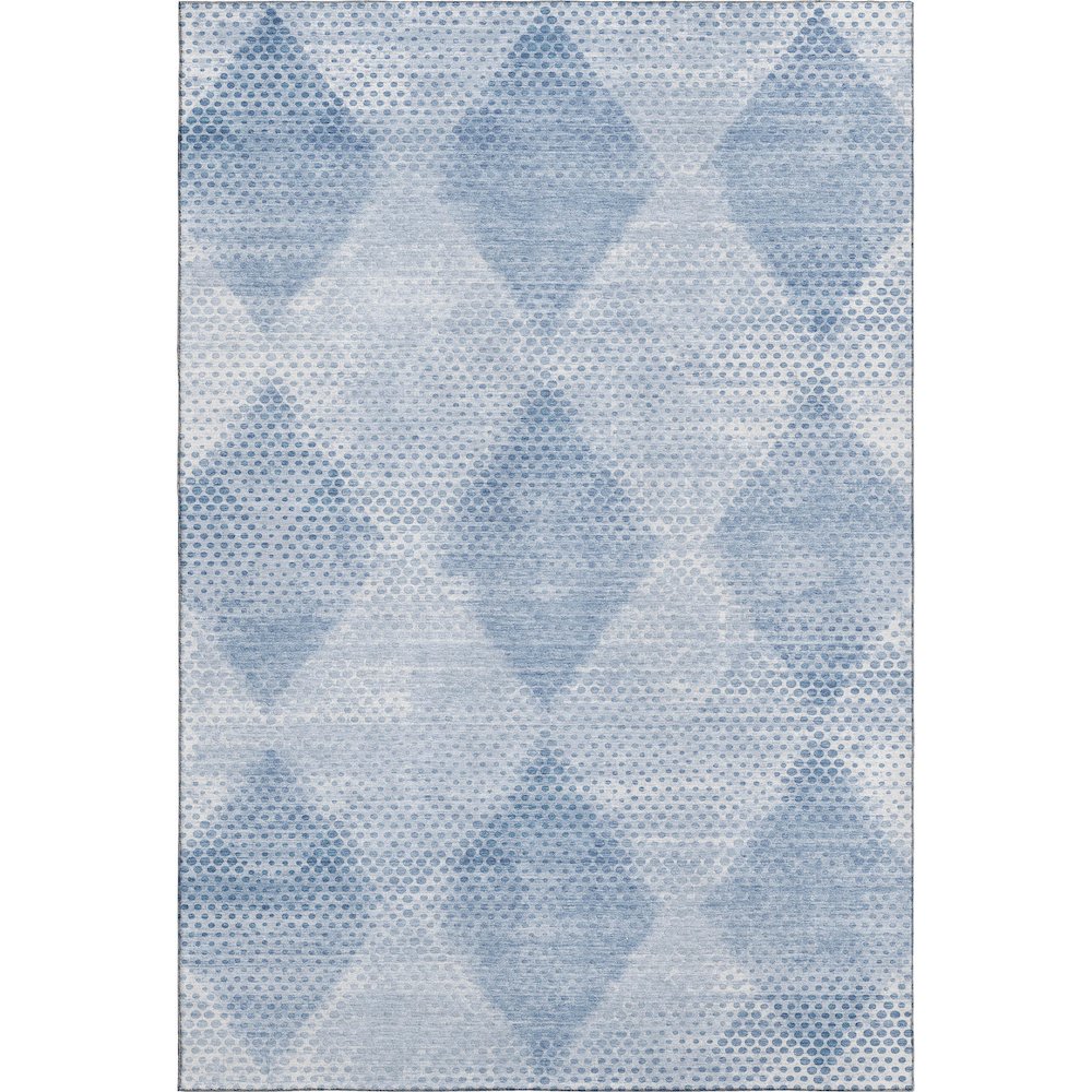 Premium Machine Washable Mayfield  Blue 2'6" x 3'10" Rug. Picture 1
