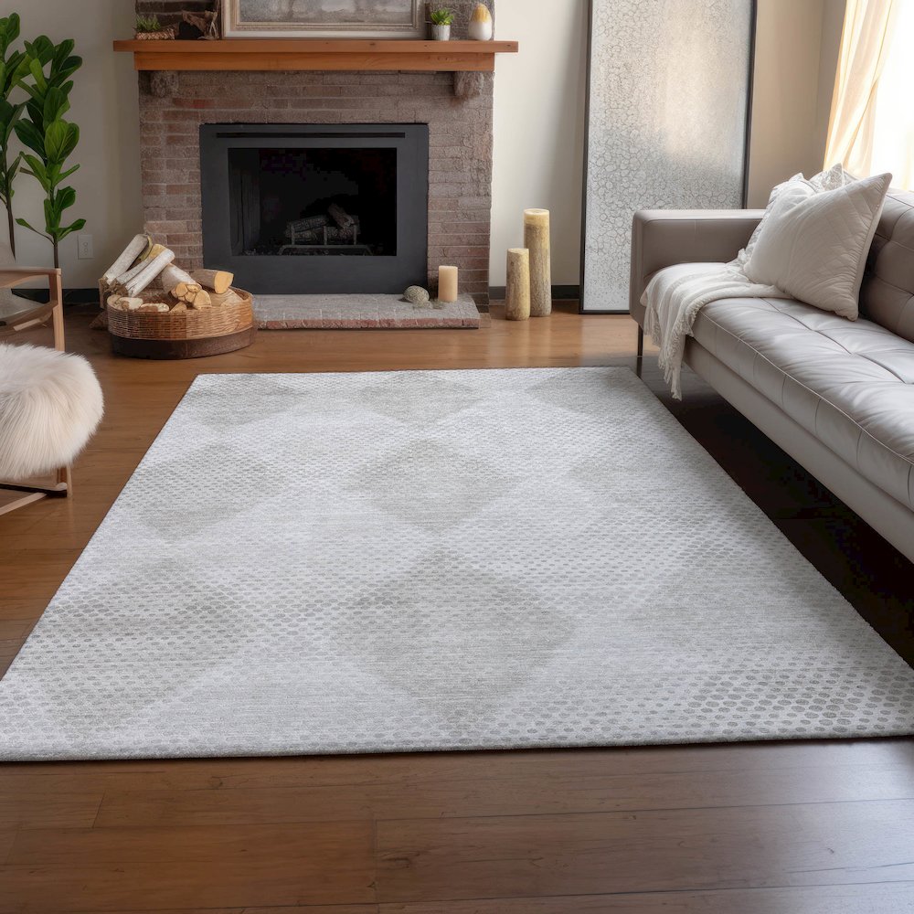 Premium Machine Washable Mayfield  Ivory 2'6" x 3'10" Rug. Picture 6