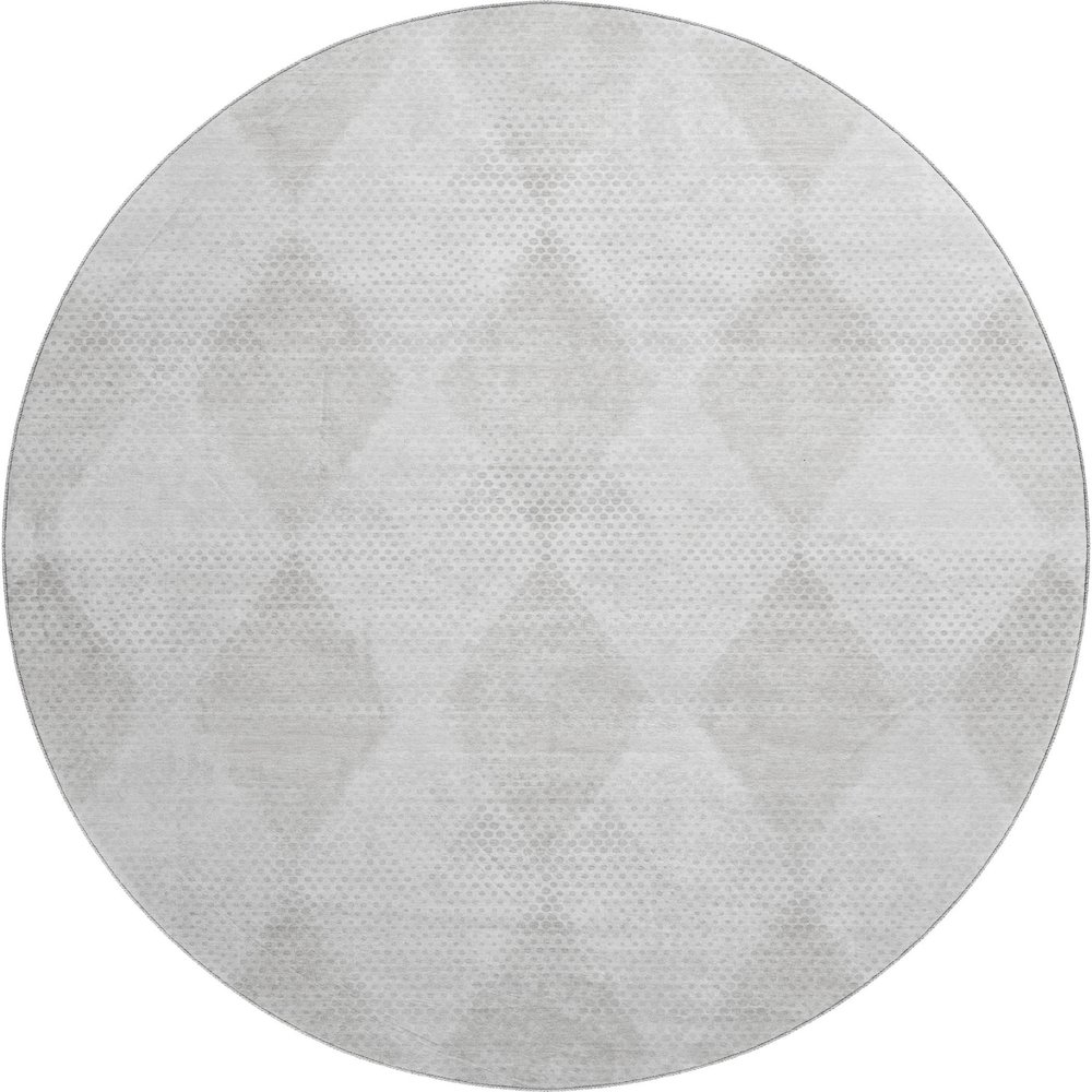 Premium Machine Washable Mayfield  Ivory 8' x 8' Round Rug. Picture 1