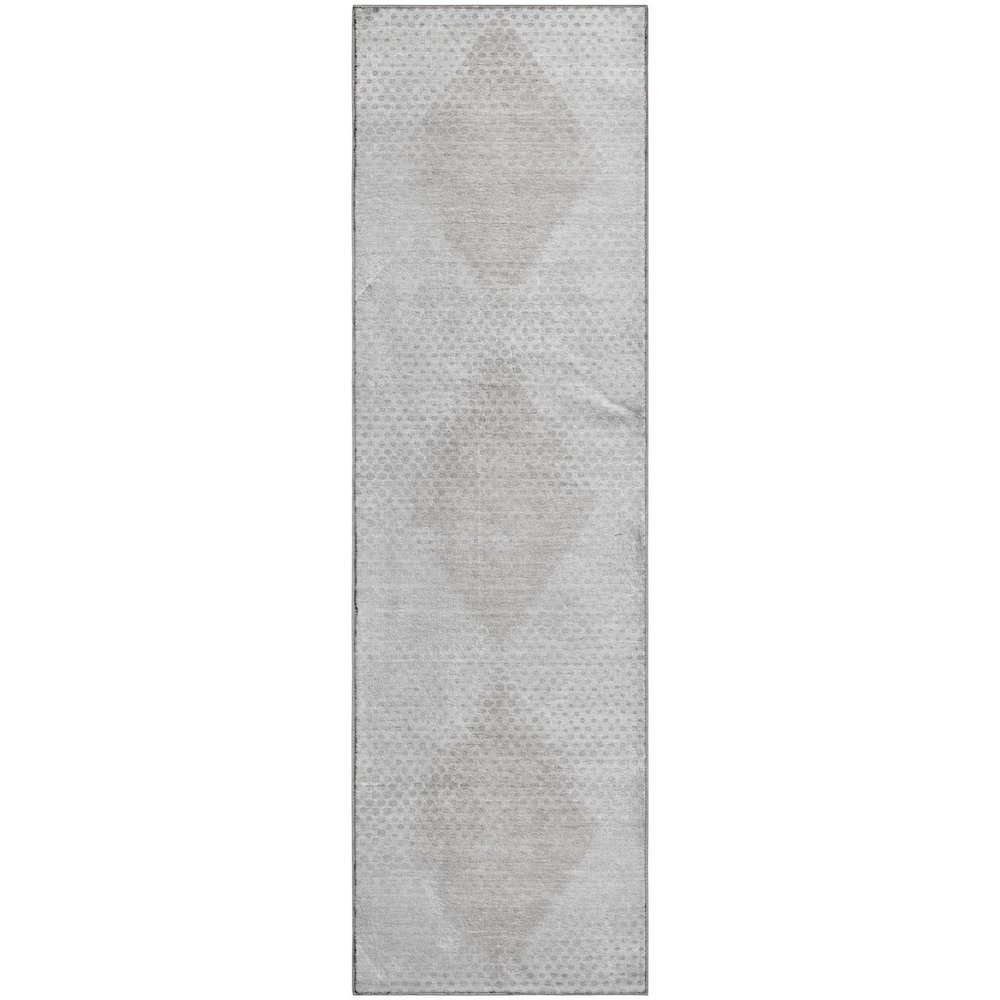 Premium Machine Washable Mayfield  Ivory 2'3" x 7'6" Runner Rug. Picture 1