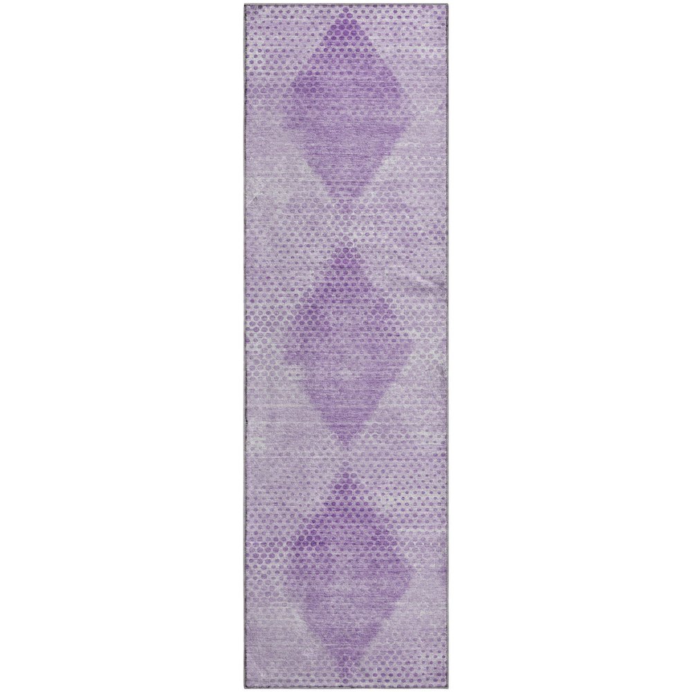 Premium Machine Washable Mayfield  Lavender 2'3" x 7'6" Runner Rug. Picture 1