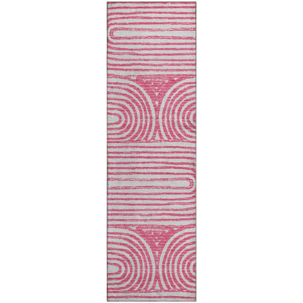 Premium Machine Washable Mayfield  Blush 2'3" x 7'6" Runner Rug. Picture 1