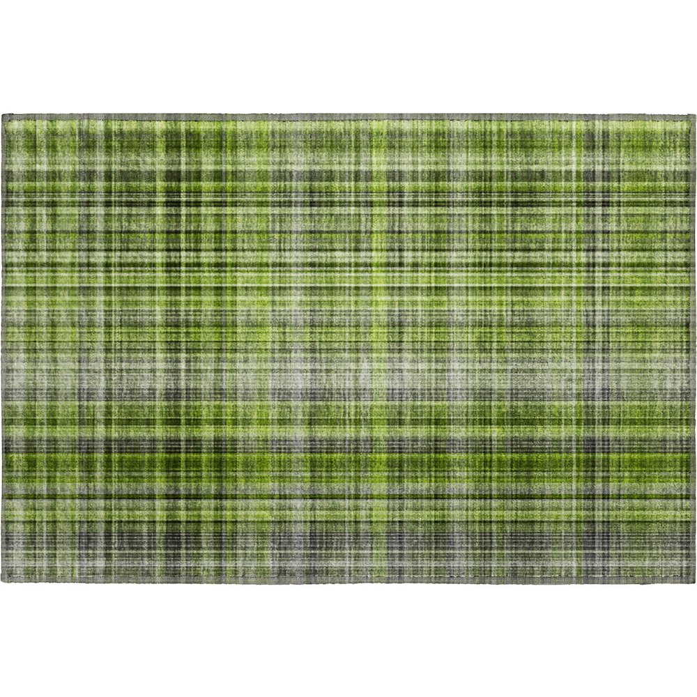 Premium Machine Washable Mayfield  Green 1'8" x 2'6" Rug. Picture 1