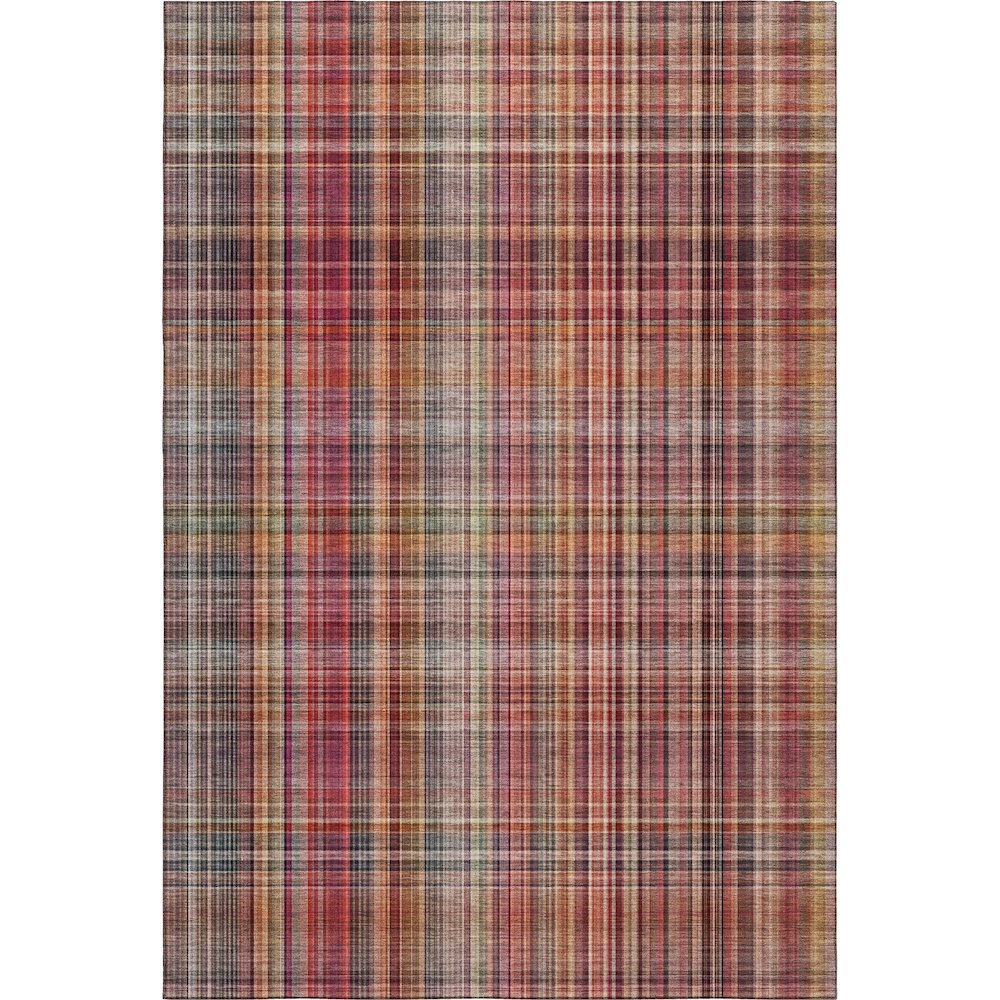 Premium Machine Washable Mayfield  Red 2'6" x 3'10" Rug. Picture 1