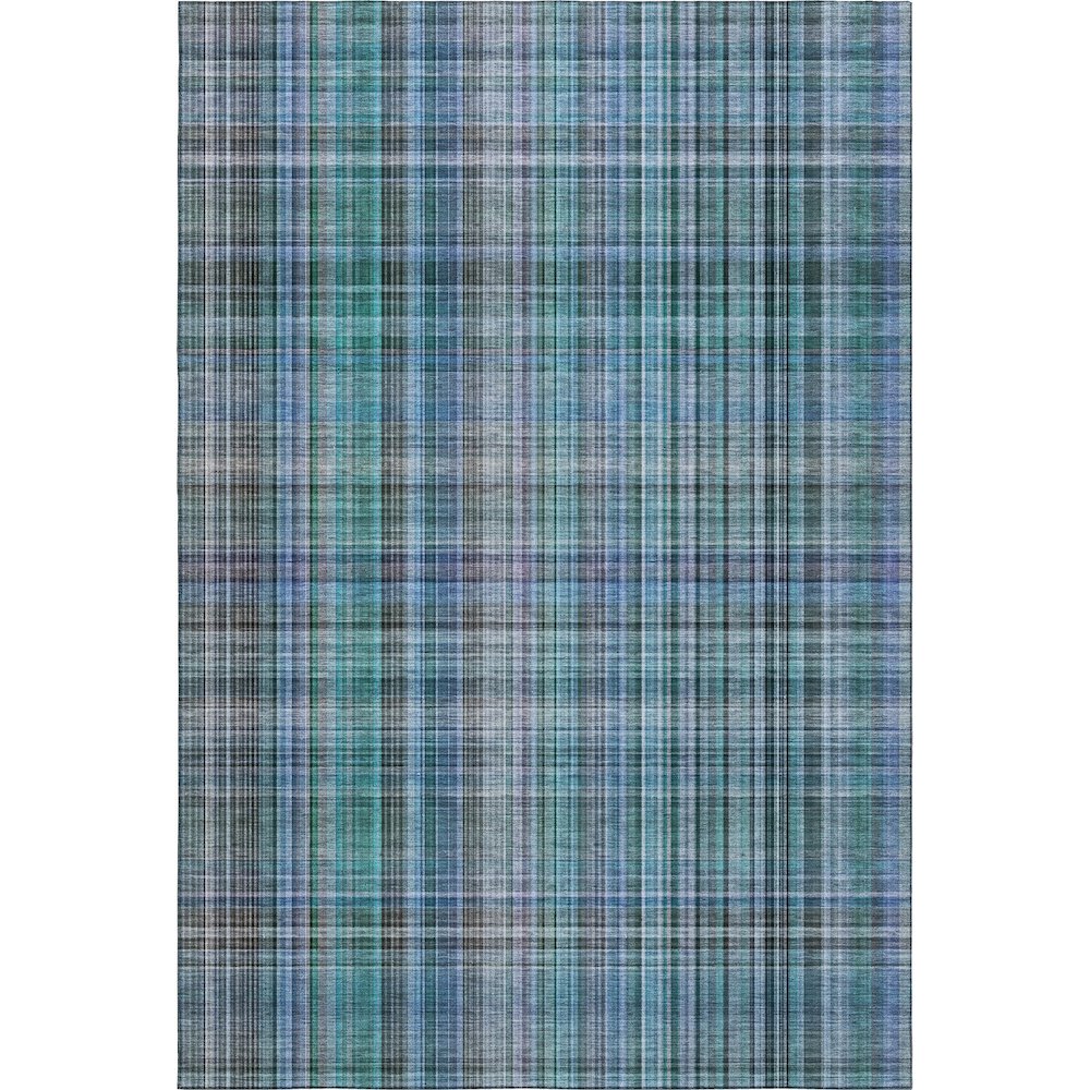Premium Machine Washable Mayfield  Teal 2'6" x 3'10" Rug. Picture 1