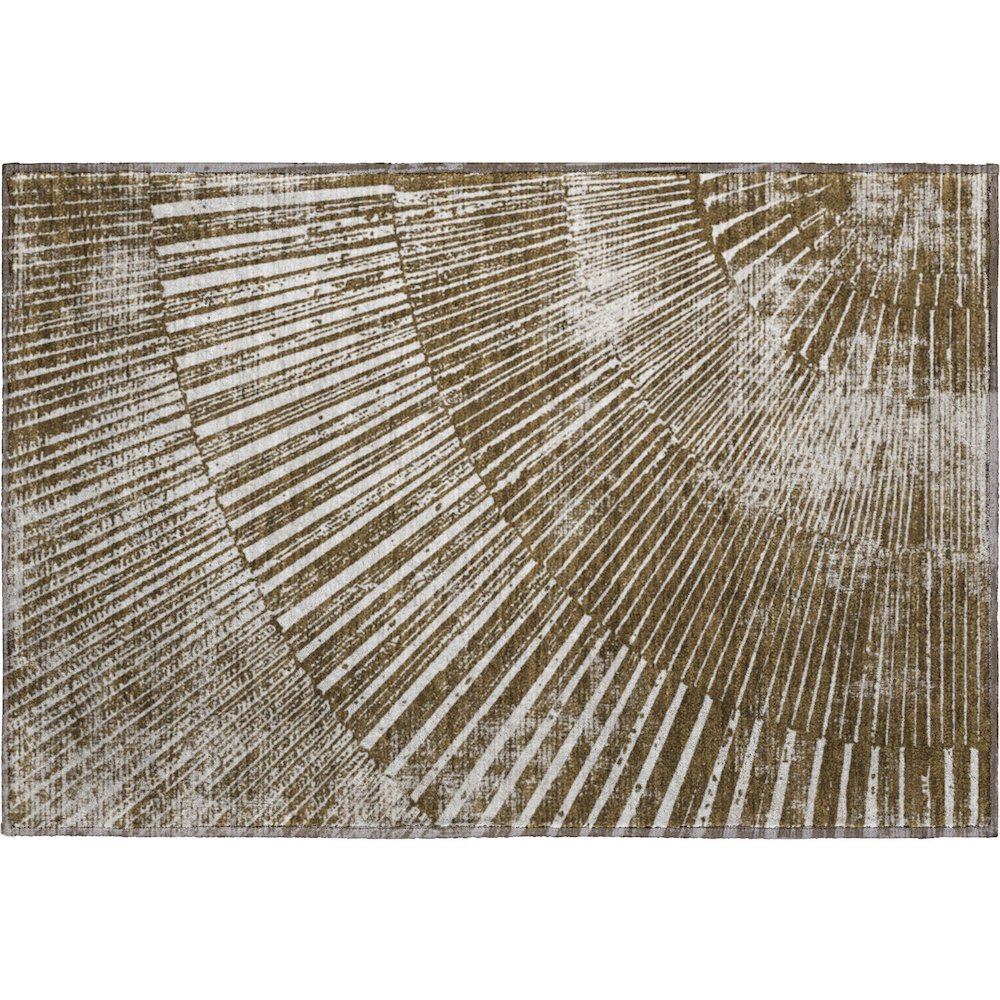 Premium Machine Washable Mayfield  Chocolate 1'8" x 2'6" Rug. Picture 1