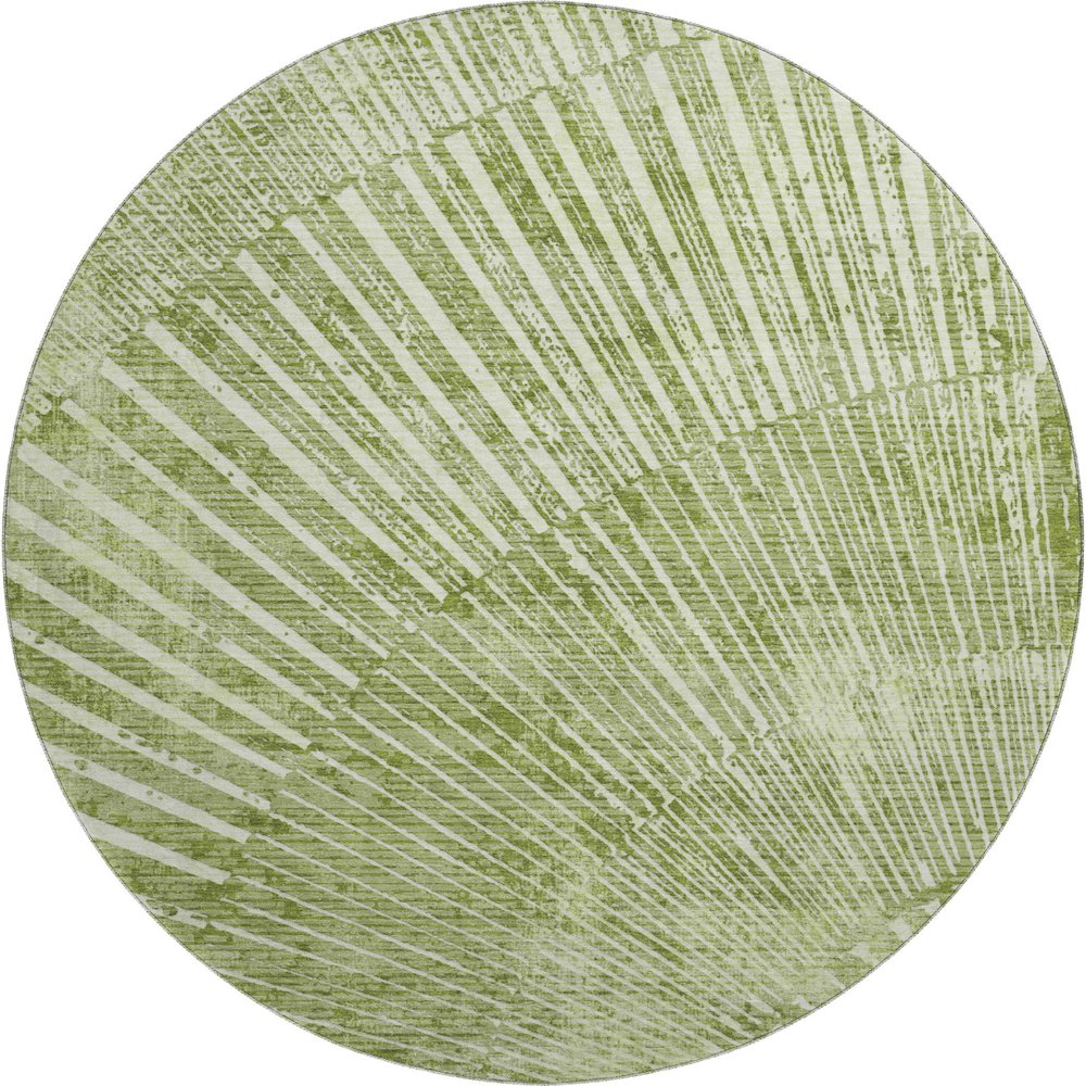 Premium Machine Washable Mayfield  Sage 8' x 8' Round Rug. Picture 1