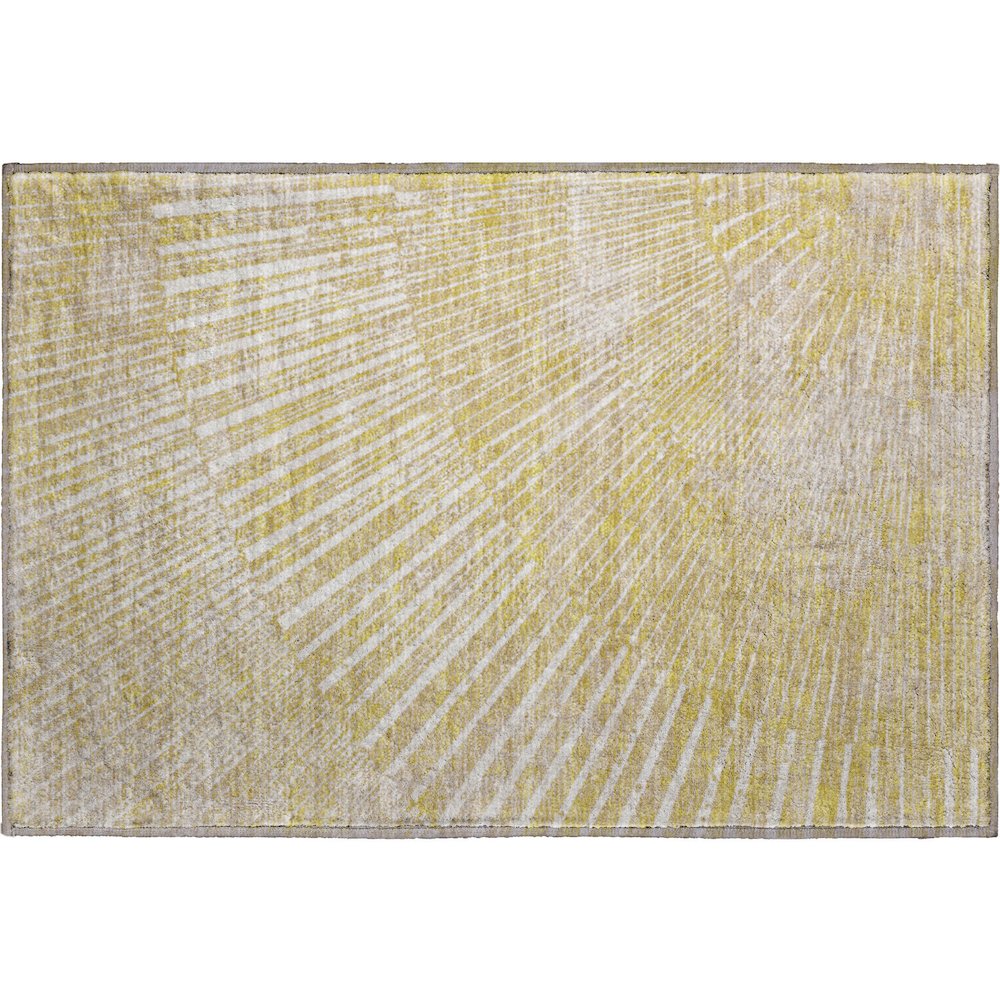 Premium Machine Washable Mayfield  Wheat 1'8" x 2'6" Rug. Picture 1