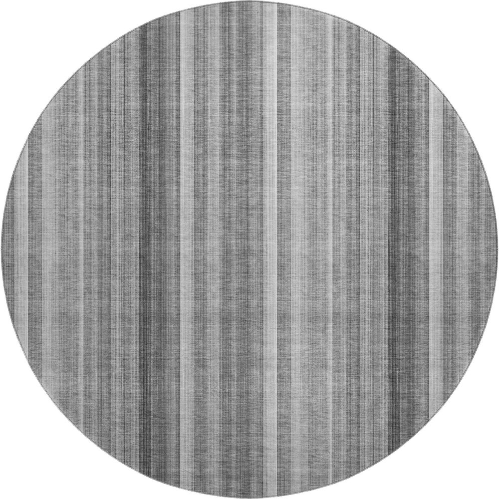 Premium Machine Washable Mayfield  Gray 8' x 8' Round Rug. Picture 1