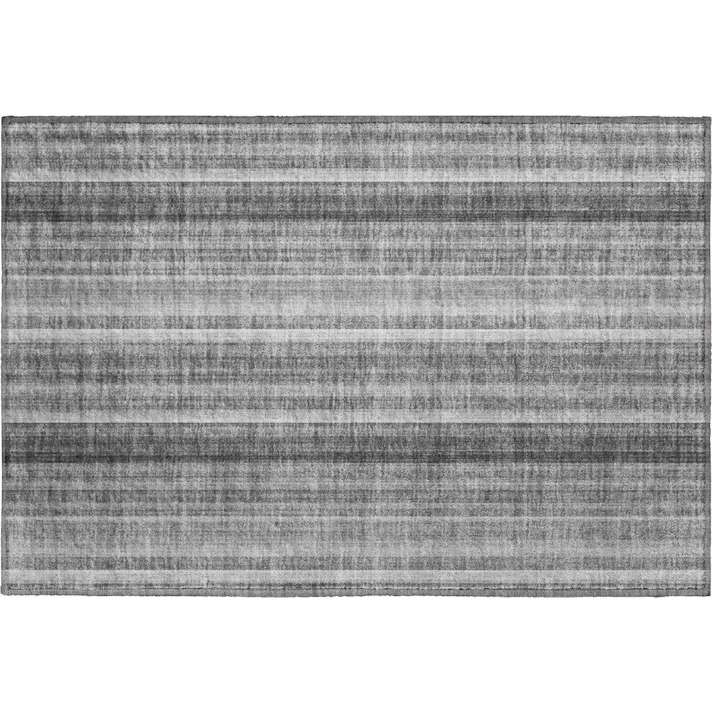Premium Machine Washable Mayfield  Gray 1'8" x 2'6" Rug. Picture 1