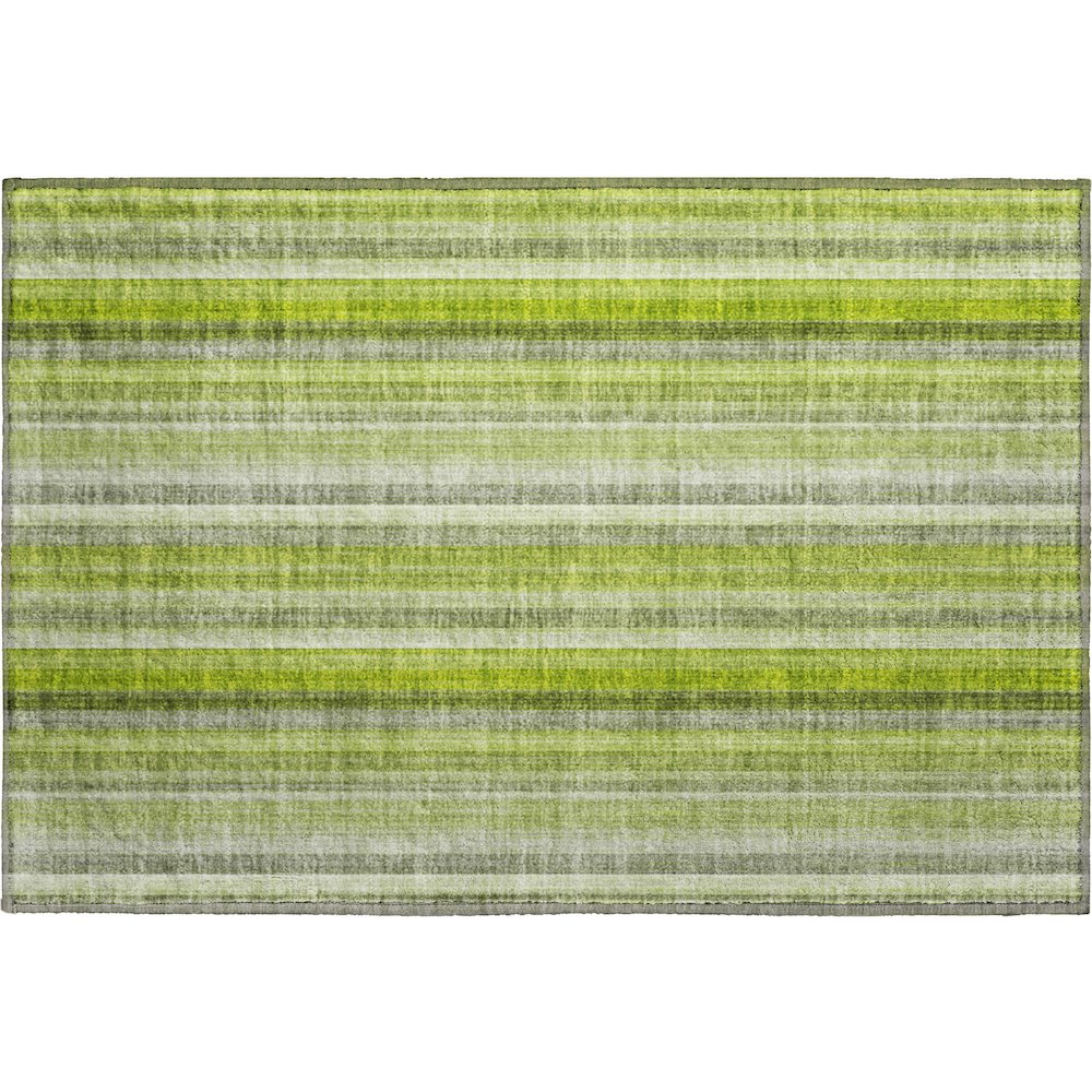 Premium Machine Washable Mayfield  Green 1'8" x 2'6" Rug. Picture 1