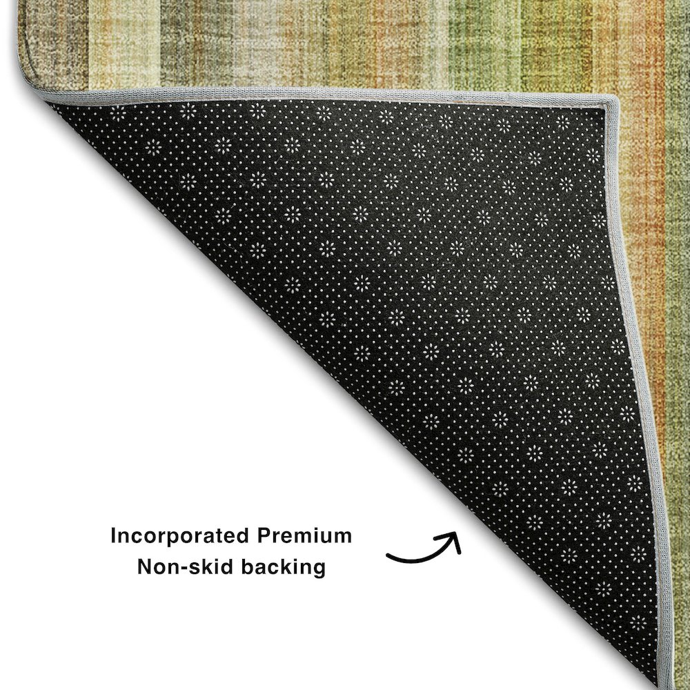 Premium Machine Washable Mayfield  Khaki 1'8" x 2'6" Rug. Picture 2