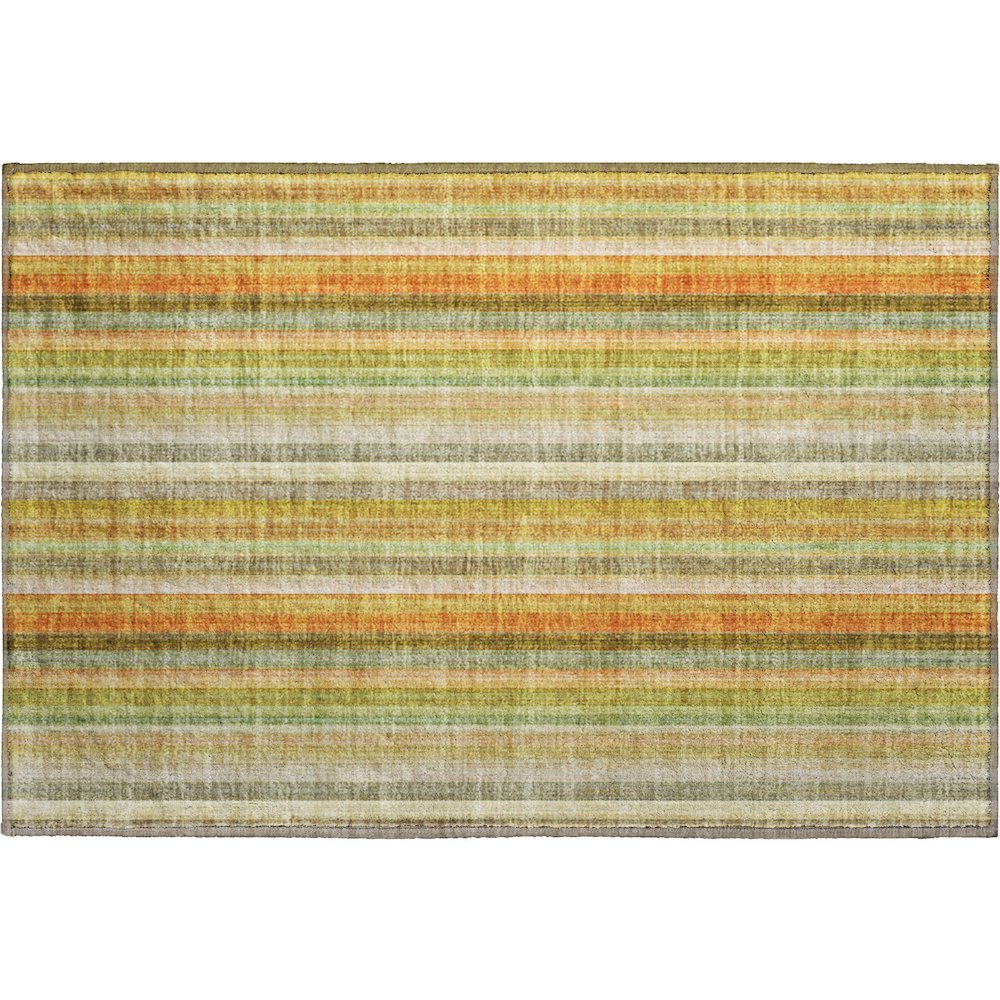 Premium Machine Washable Mayfield  Khaki 1'8" x 2'6" Rug. Picture 1