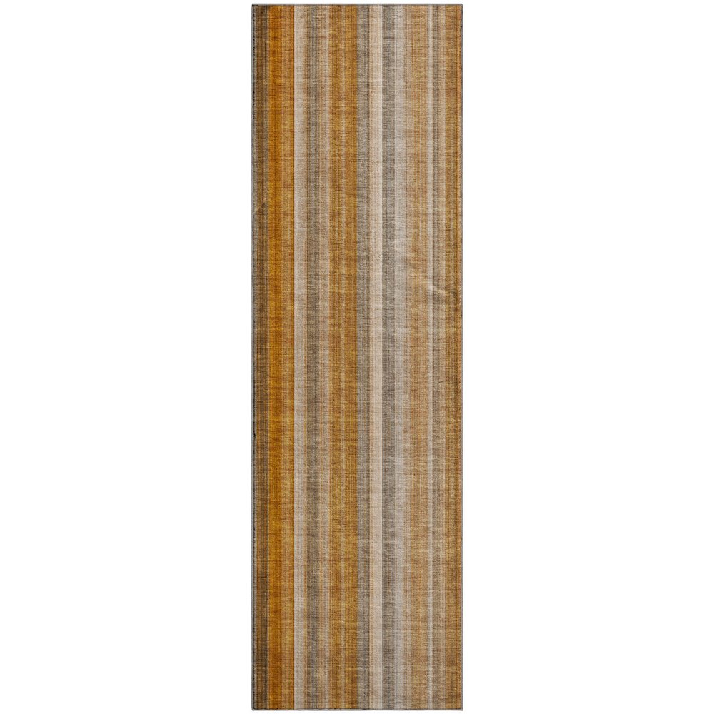 Premium Machine Washable Mayfield  Paprika 2'3" x 7'6" Runner Rug. Picture 1