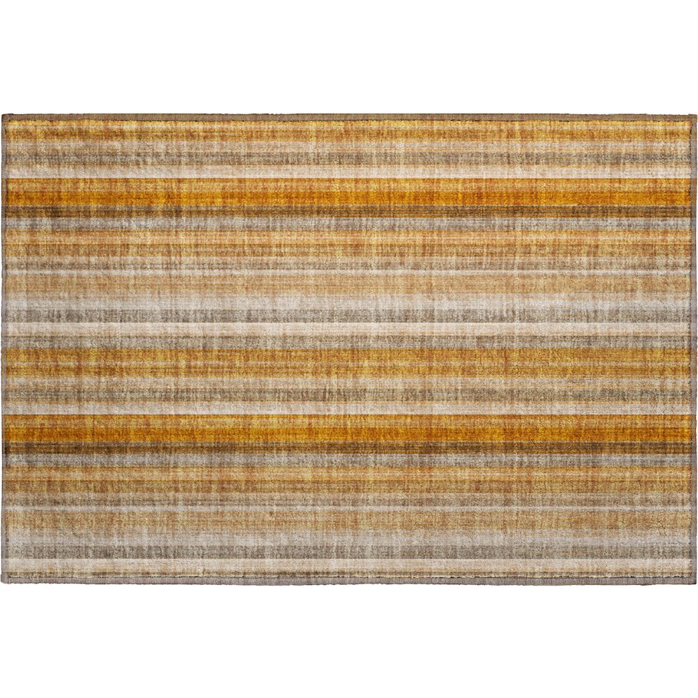 Premium Machine Washable Mayfield  Paprika 1'8" x 2'6" Rug. Picture 1