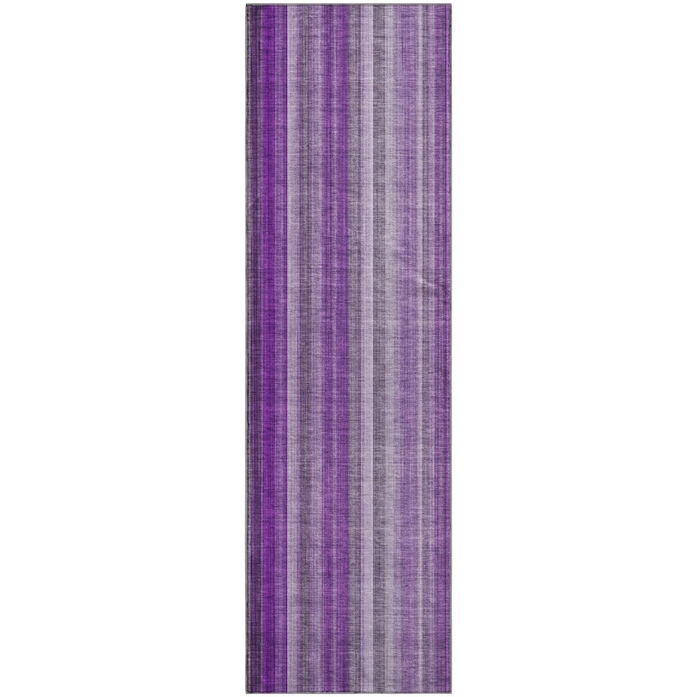 Premium Machine Washable Mayfield  Purple 2'3" x 7'6" Runner Rug. Picture 1