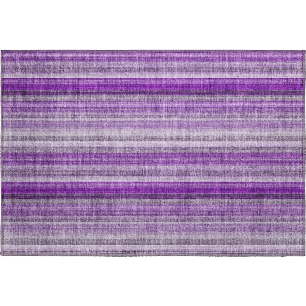 Premium Machine Washable Mayfield  Purple 1'8" x 2'6" Rug. Picture 1