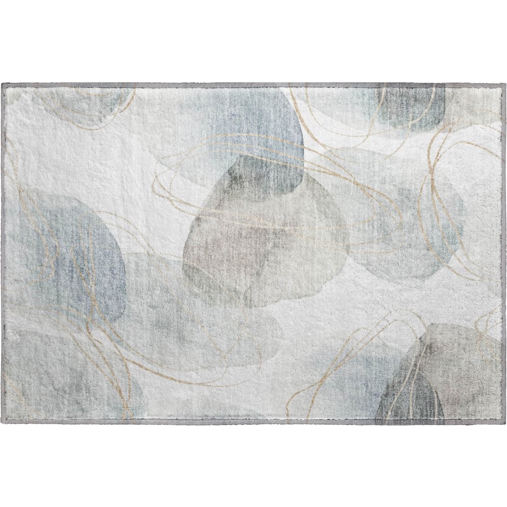 Premium Machine Washable Mayfield  Ivory 1'8" x 2'6" Rug. Picture 1