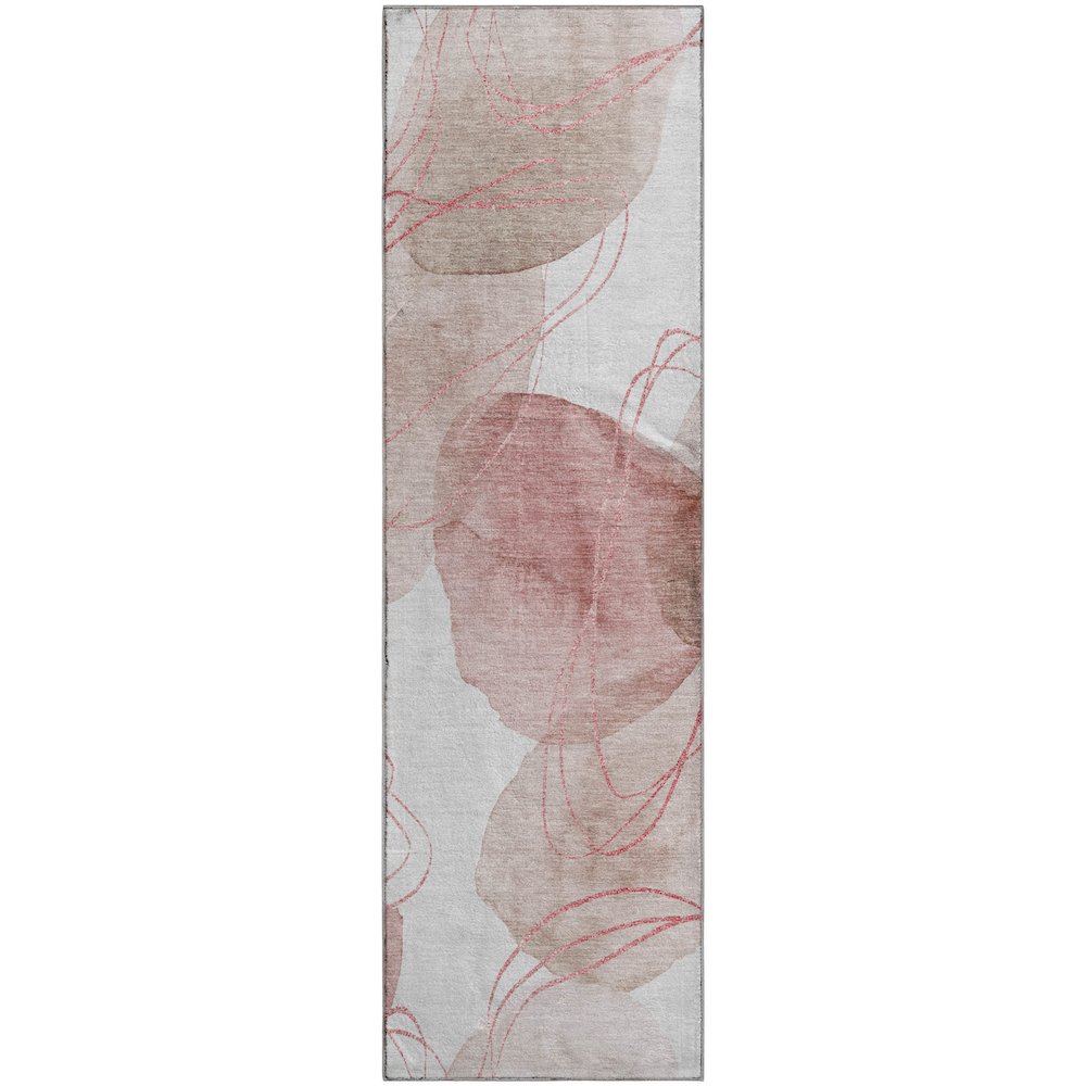 Premium Machine Washable Mayfield  Merlot 2'3" x 7'6" Runner Rug. Picture 1