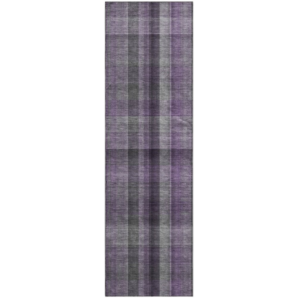 Premium Machine Washable Mayfield  Purple 2'3" x 7'6" Runner Rug. Picture 1
