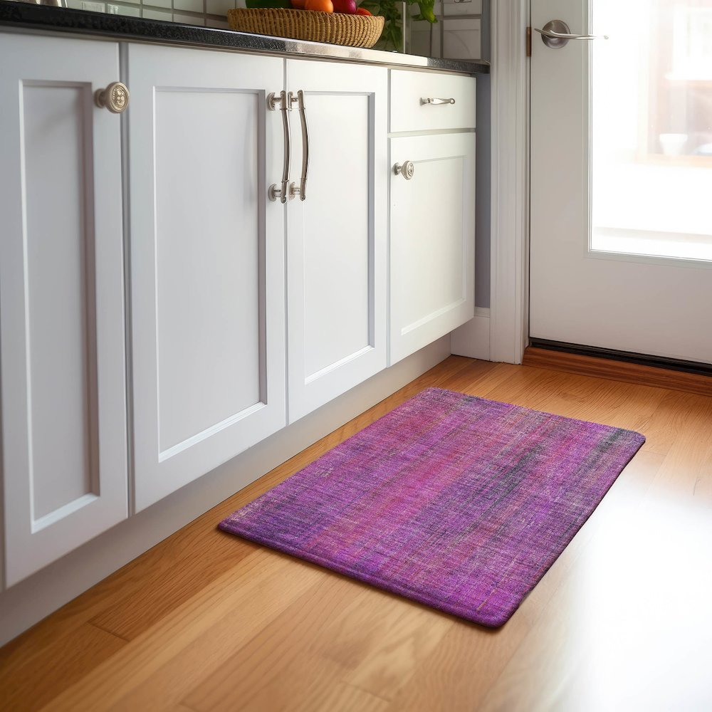 Premium Machine Washable Mayfield  Lilac 1'8" x 2'6" Rug. Picture 5