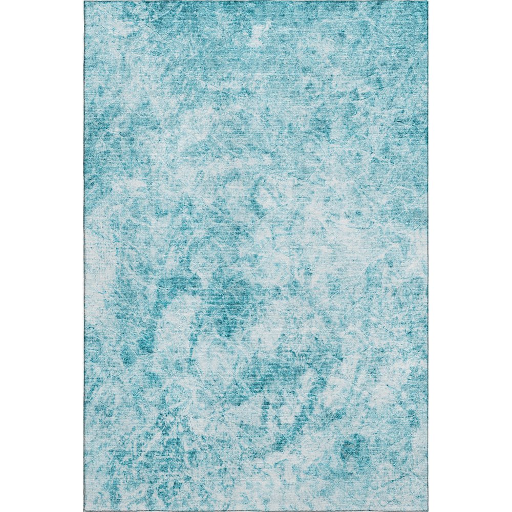 Premium Machine Washable Mayfield  Teal 2'6" x 3'10" Rug. Picture 1