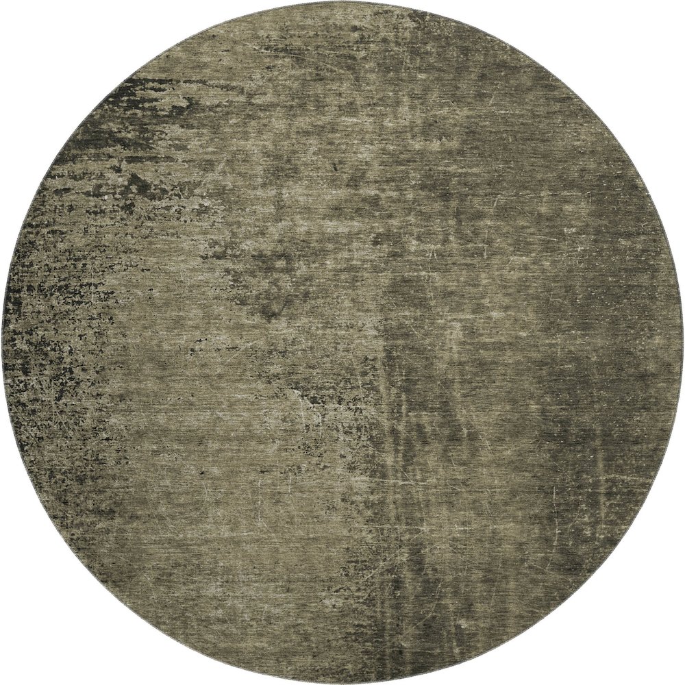Premium Machine Washable Mayfield  Gray 8' x 8' Round Rug. Picture 1