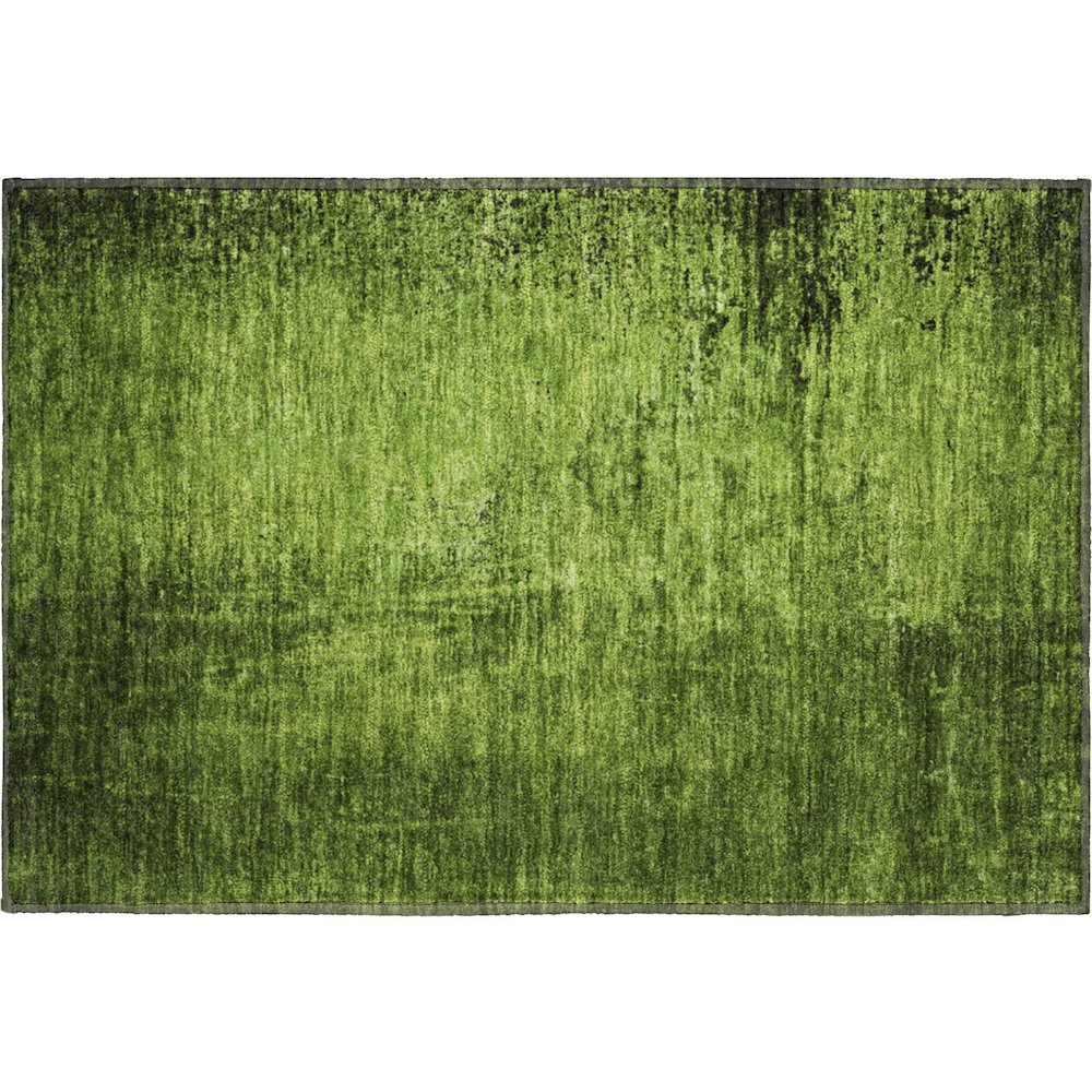 Premium Machine Washable Mayfield  Green 1'8" x 2'6" Rug. Picture 1