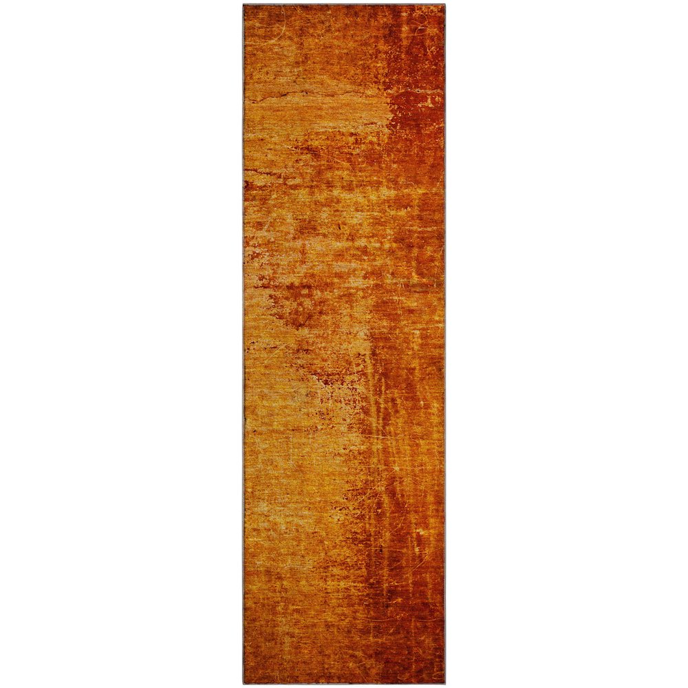 Premium Machine Washable Mayfield  Paprika 2'3" x 7'6" Runner Rug. Picture 1