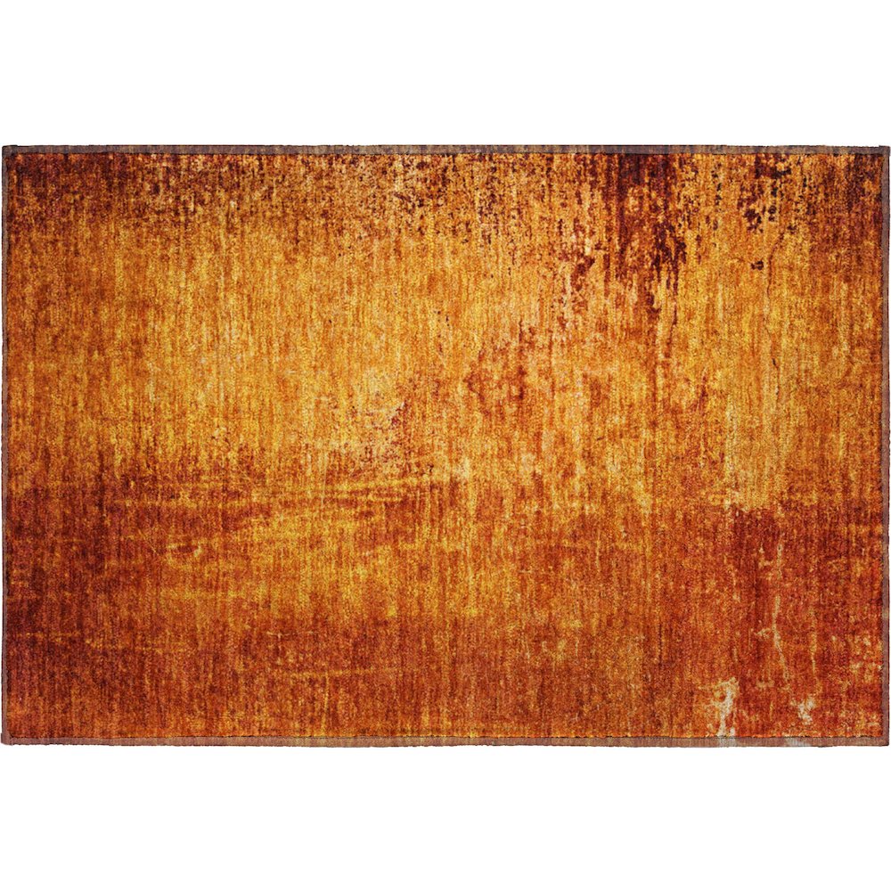 Premium Machine Washable Mayfield  Paprika 1'8" x 2'6" Rug. Picture 1