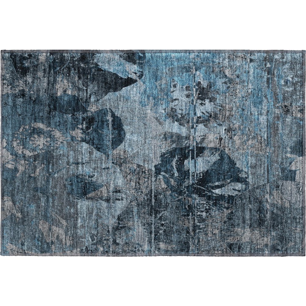 Premium Machine Washable Mayfield  Denim 1'8" x 2'6" Rug. Picture 1