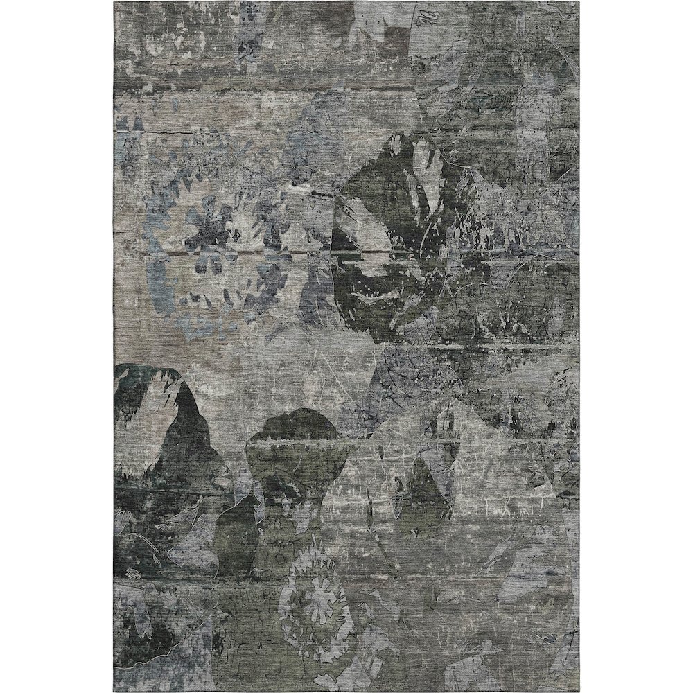 Premium Machine Washable Mayfield  Gray 2'6" x 3'10" Rug. Picture 1