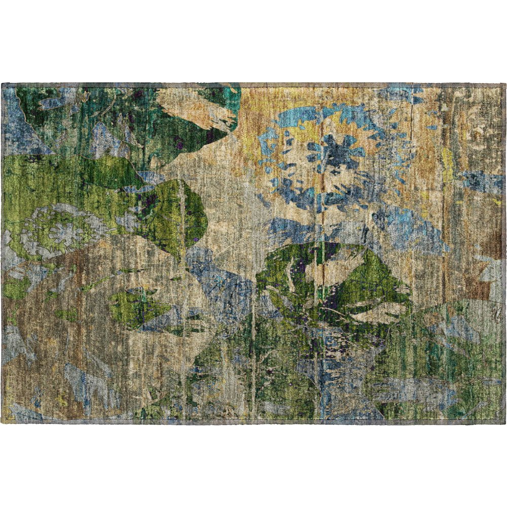 Premium Machine Washable Mayfield  Taupe 1'8" x 2'6" Rug. Picture 1