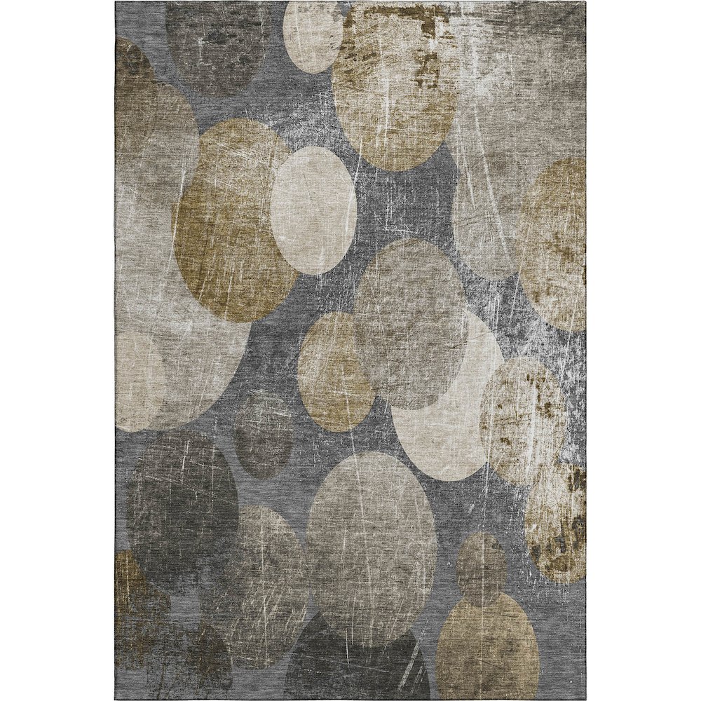 Premium Machine Washable Mayfield  Brown 2'6" x 3'10" Rug. Picture 1