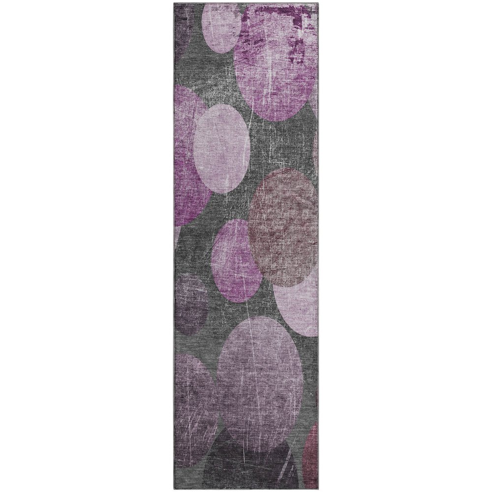 Premium Machine Washable Mayfield  Garnet 2'3" x 7'6" Runner Rug. Picture 1