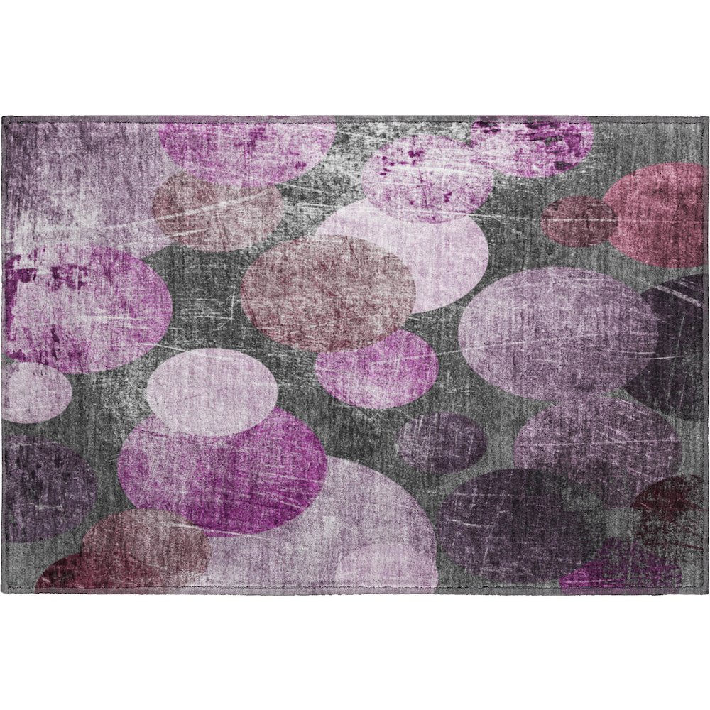 Premium Machine Washable Mayfield  Garnet 1'8" x 2'6" Rug. Picture 1