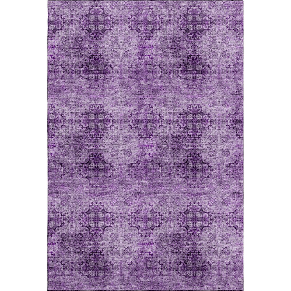 Premium Machine Washable Mayfield  Eggplant 2'6" x 3'10" Rug. Picture 1