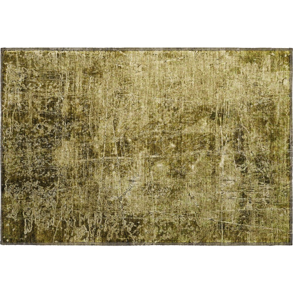 Premium Machine Washable Mayfield  Brown 1'8" x 2'6" Rug. Picture 1