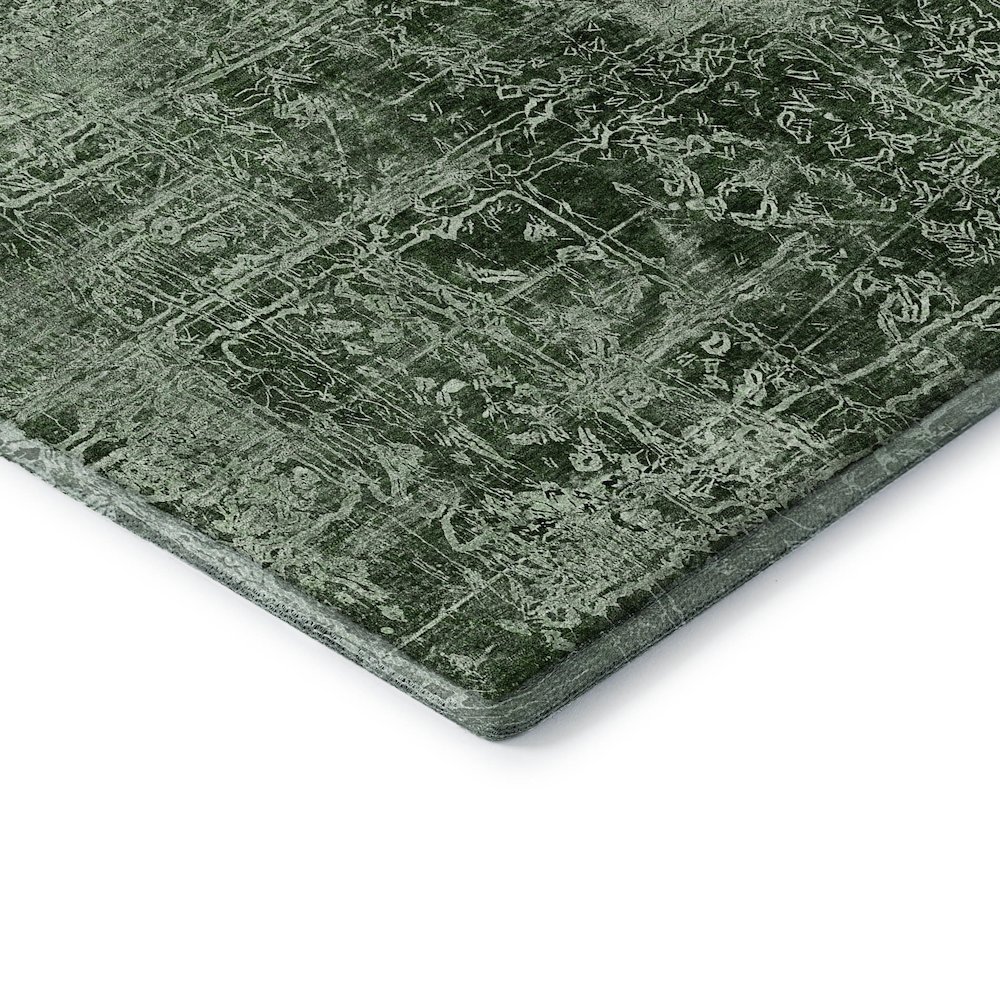 Premium Machine Washable Mayfield  Emerald 1'8" x 2'6" Rug. Picture 3
