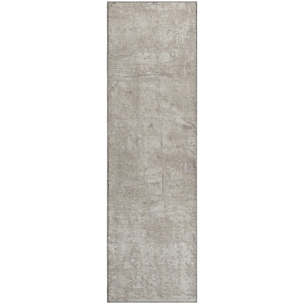 Premium Machine Washable Mayfield  Ivory 2'3" x 7'6" Runner Rug. Picture 1