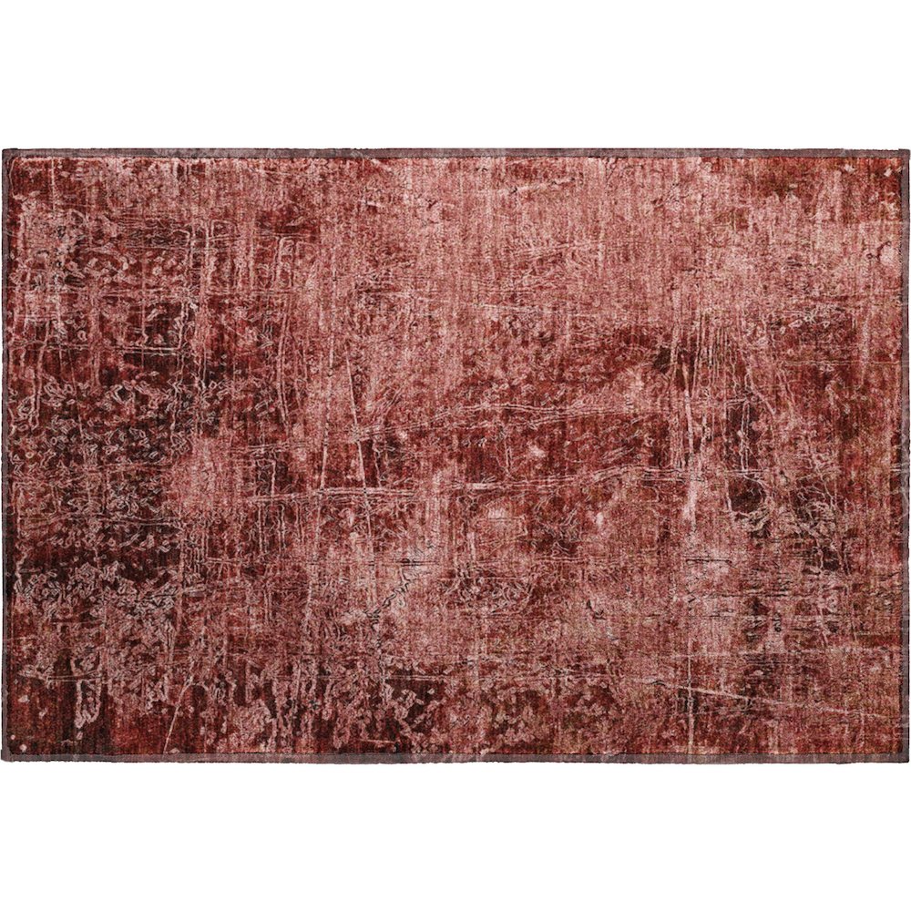 Premium Machine Washable Mayfield  Merlot 1'8" x 2'6" Rug. Picture 1