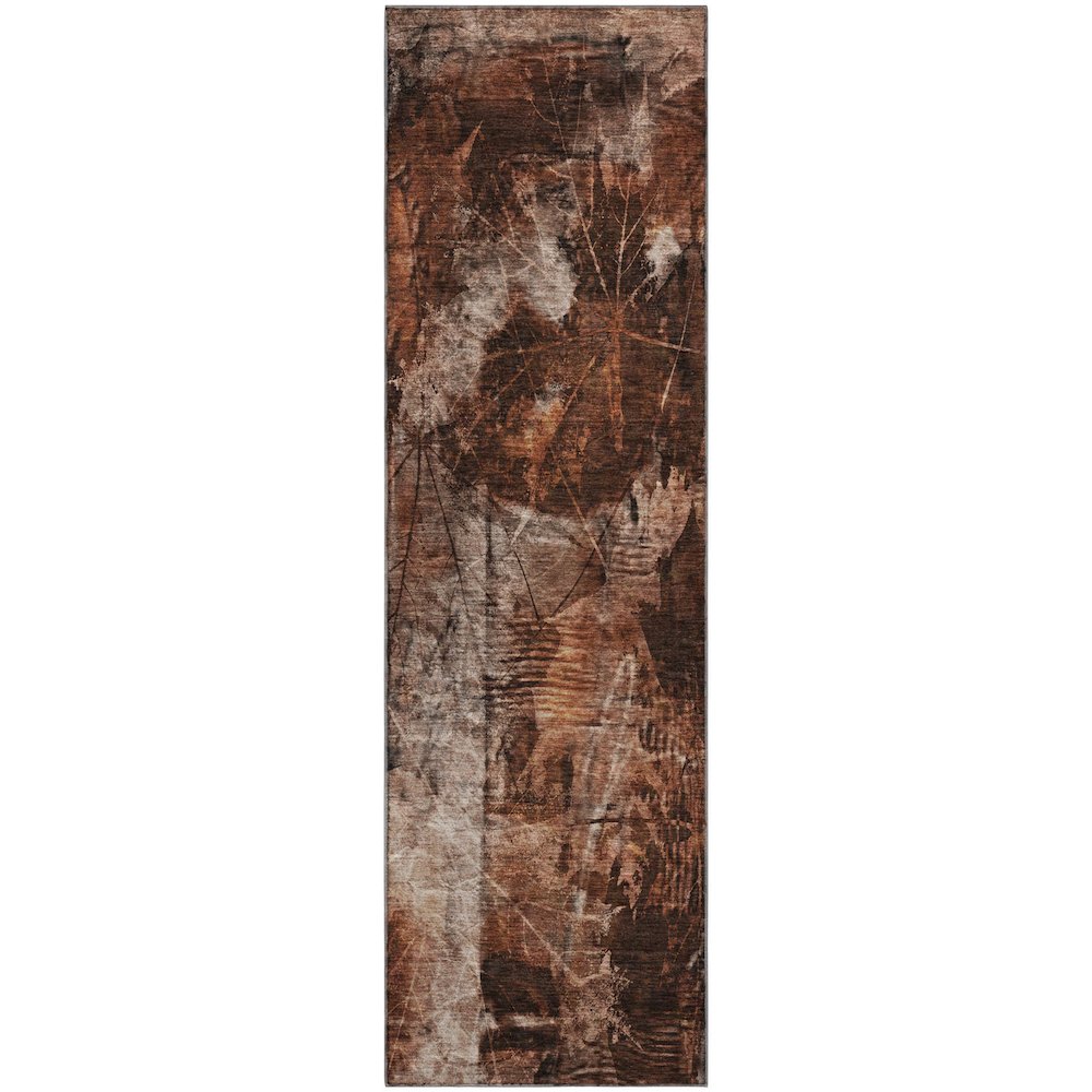 Premium Machine Washable Mayfield  Paprika 2'3" x 7'6" Runner Rug. Picture 1