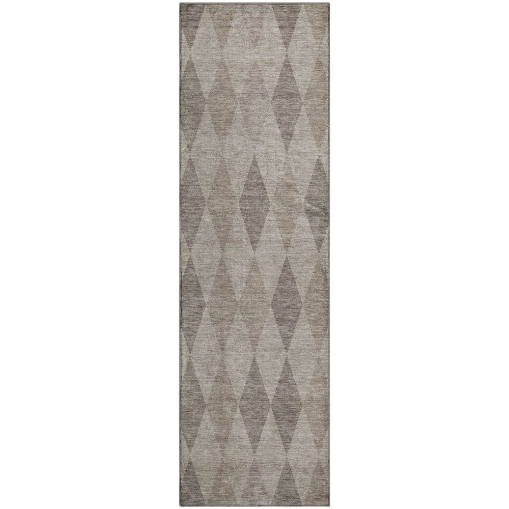 Premium Machine Washable Mayfield  Beige 2'3" x 7'6" Runner Rug. Picture 1