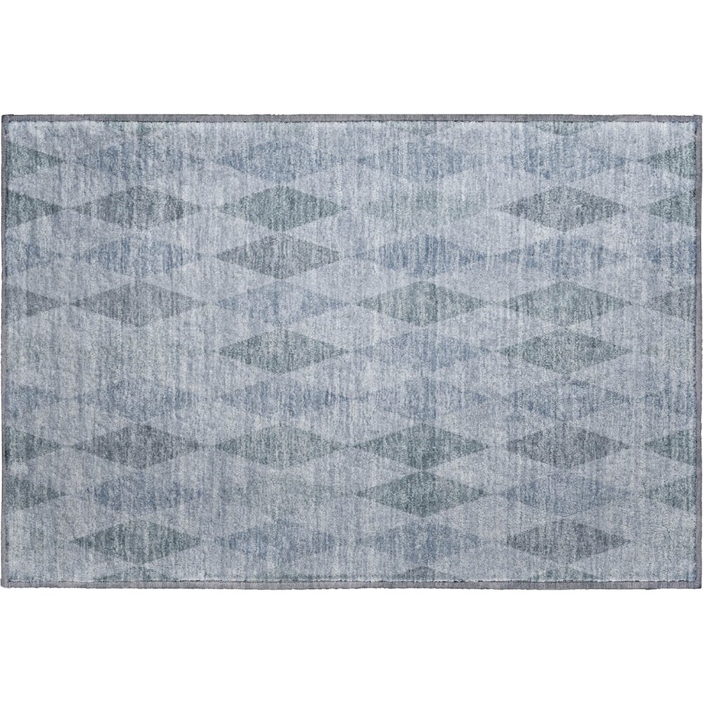 Premium Machine Washable Mayfield  Denim 1'8" x 2'6" Rug. Picture 1