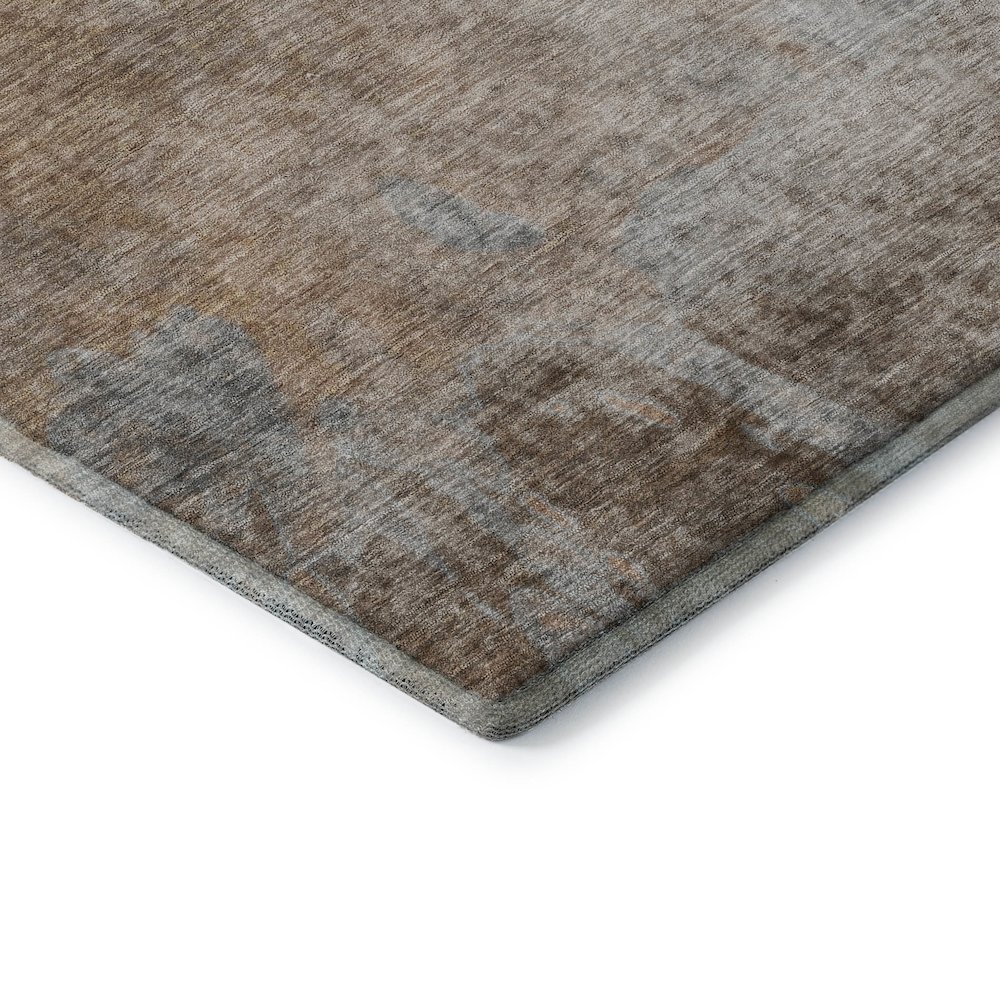 Premium Machine Washable Mayfield  Mocha 1'8" x 2'6" Rug. Picture 3