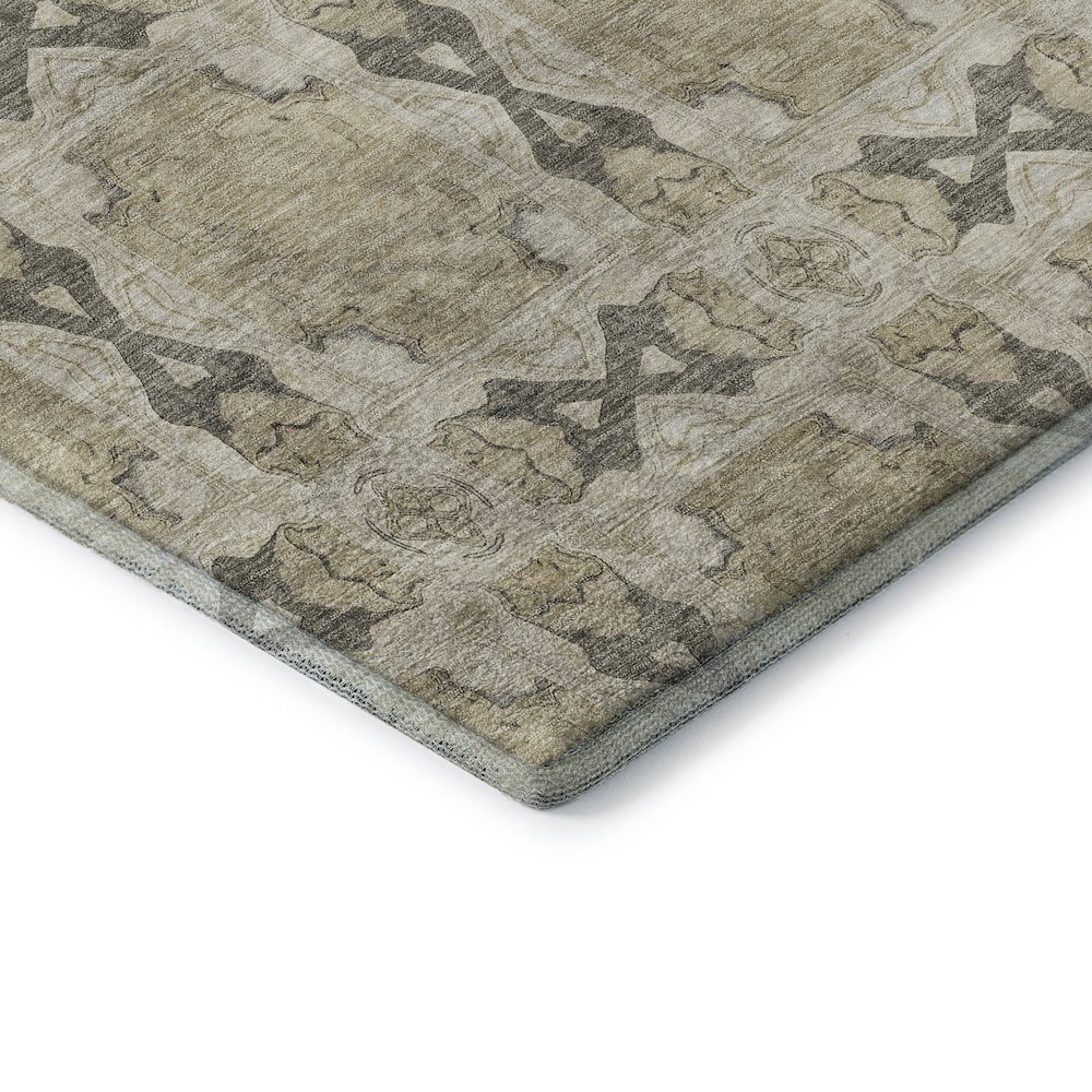 Premium Machine Washable Mayfield  Beige 1'8" x 2'6" Rug. Picture 3