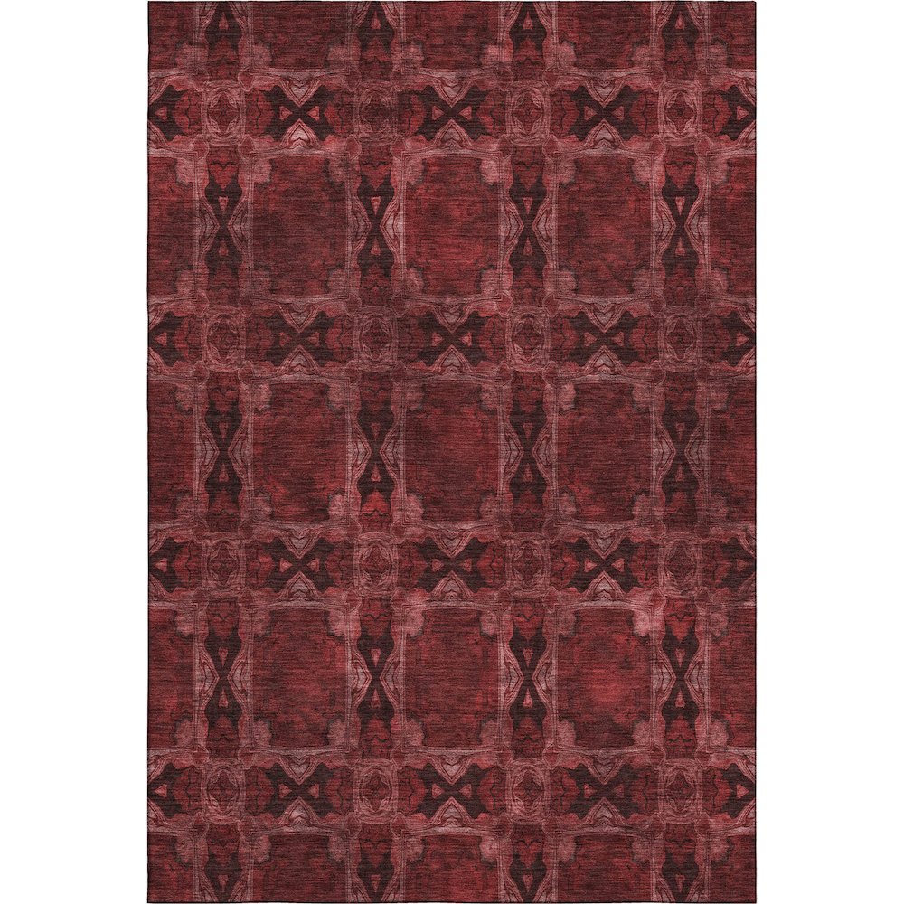 Premium Machine Washable Mayfield  Burgundy 2'6" x 3'10" Rug. Picture 1