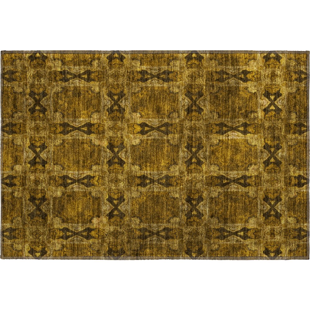 Premium Machine Washable Mayfield  Chocolate 1'8" x 2'6" Rug. Picture 1