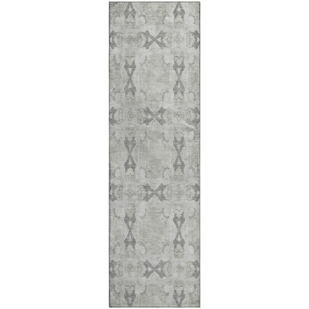 Premium Machine Washable Mayfield  Ivory 2'3" x 7'6" Runner Rug. Picture 1