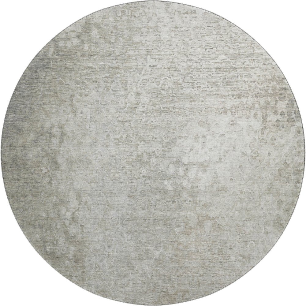 Premium Machine Washable Mayfield  Beige 8' x 8' Round Rug. Picture 1